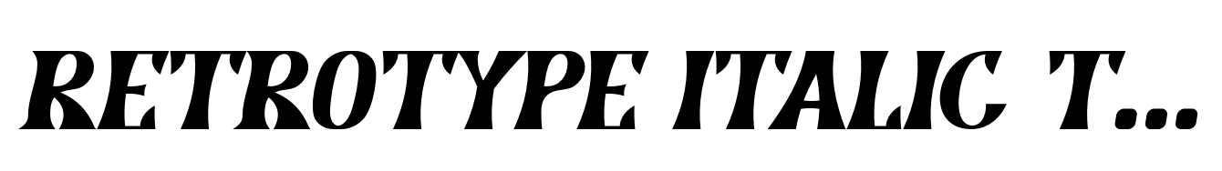 Retrotype Italic Type 2